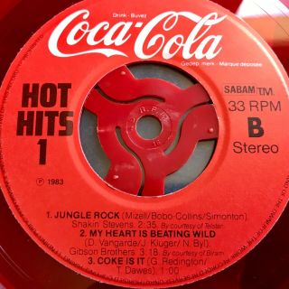 Shakin Stevens 7” Jungle Rock RED VINYL PROMO COCA - COLA Promo BELGIUM Very Rare 2
