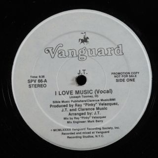J.  T.  I Love Music Vanguard 12 " Vg,  Wlp Hear