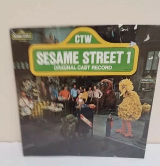 Vintage Sesame Street 1 Cast Record Vinyl Lp Ctw 22064