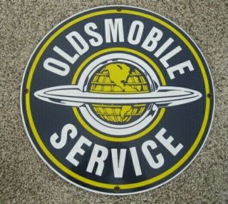 Vintage Oldsmobile S Service Sign Porcelain Shape