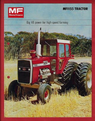 Massey Ferguson Mf1155 Tractor 8 Page Brochure