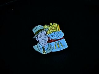 Mcdonalds Fry Pin 1997 Rare - Frank Sinatra