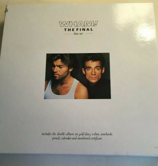 Wham The Final Box Set - 2 X Gold Vinyl Record & - No.  20480