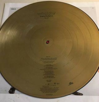 Wham The Final Box Set - 2 x GOLD Vinyl Record & - NO.  20480 5