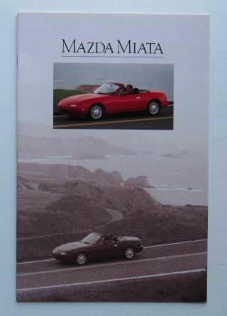 1990 Mazda Miata Brochure Vintage
