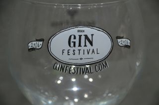 (2) Gin Festival 2016 Balloon Large Glass Bowl Goblet Collectors 62cl 2