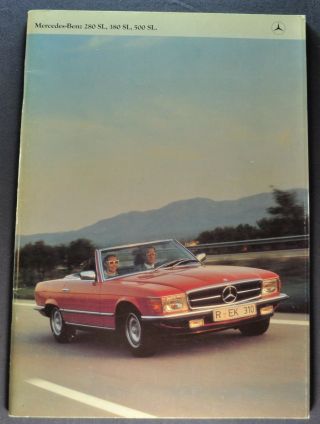 1980 - 1981 Mercedes - Benz 56pg Brochure 280sl 380sl 500sl French Text