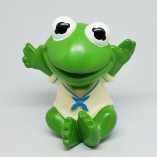 Vintage Muppet Babies Kermit The Frog Squeaky Toy 1989 Remco Squeak Jim Henson