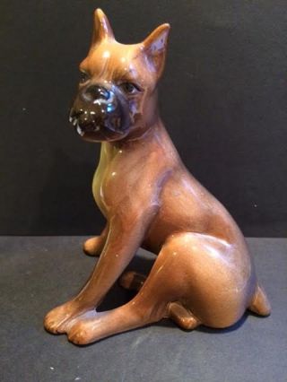 Vintage Sylvac Fawn Boxer Dog 209 Statue Figurine