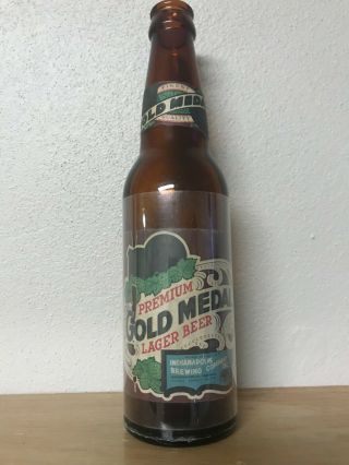 Irtp Gold Medal Lager Beer Bottle: Indianapolis Brewing Co,  In