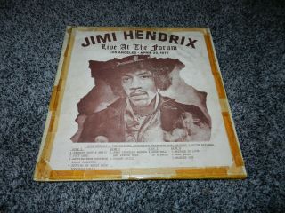 Jimi Hendrix Live At The Forum 2 Lp Record Los Angeles April 25,  1970