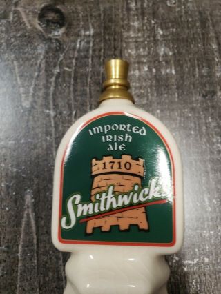 Smithwick ' s Imported Irish Ale Draft Beer Keg Tap Handle Vintage. 3
