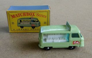Matchbox Lesney Milk Delivery Truck Commer Bottle Float No.  21 Cn
