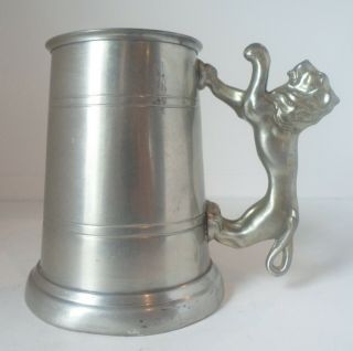 Lion Handle Mug With Clear Bottom - Made In Ireland By Lunt Silversmiths