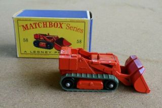 Matchbox Lesney Drott Excavator No.  58 Cn