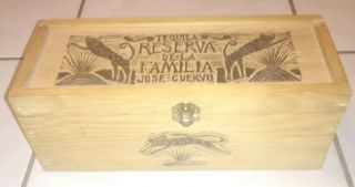 1995 Tequila Reserve Jose Cuervo Pine Box By Joel Rendon Grabada