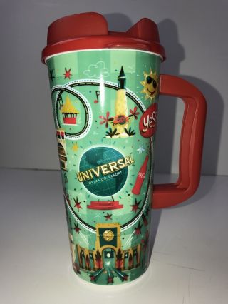Whirley Drink Cup Mug Travel Plastic Coca - Cola Coke Universal Studios Fl Park