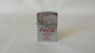Vintage Coca Cola Coke Sunflower Brand Shiny Pocket Lighter