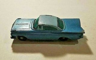 1961 (1) Matchbox Lesney Chevy Impala 57 (blue) 2/tone Sharp Rare Car