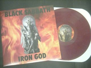 Black Sabbath Iron God Rob Halford 12 " Lp Vinyl Rock Metal Paranoid Judas Priest