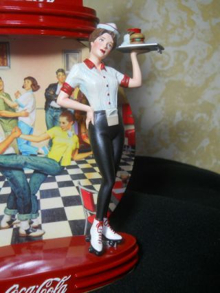 2002 Bradford Exchange Coca Cola Diner - Coca Cola Plate/Diorama - 1950s Scene - 2nd 5