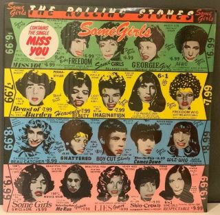 Rolling Stones - Some Girls,  Lp W/ Hype,  Die - Cut Jacket,  39108