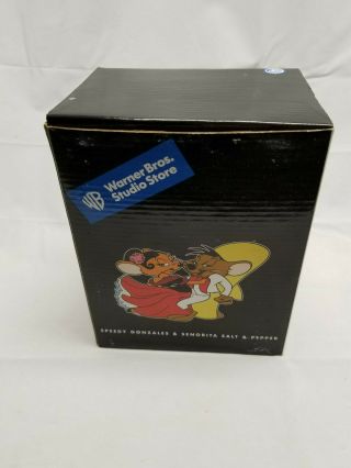 Looney Tunes Warner Bros Large Salt Pepper Shaker Set - Speedy Gonzales & Carmen