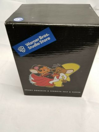 Looney Tunes Warner Bros Large Salt Pepper Shaker Set - Speedy Gonzales & Carmen 3
