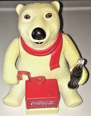 Coca Cola Polar Bear Bubble Maker 1996 Vintage | " 01 "
