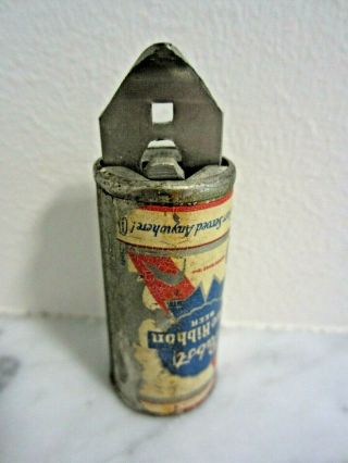 Vintage Unique Pabst Blue Ribbon Retractable Beer Opener (LK) 2