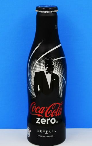 Htf Full Benelux " James Bond 007 Skyfall " Aluminum Coca Cola Bottle Coke