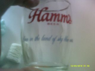 Two Hamm;s Beer Barrel Glasses
