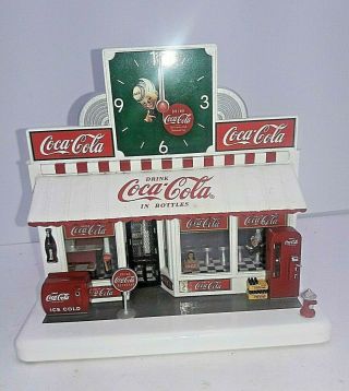 1999 The Coca Cola Soda Fountain Clock Danbury - Clock Not