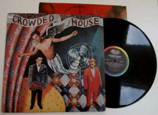 Crowded House S/t 1986 Lp Vinyl Ex/ex Self Titled Same Rare First Album