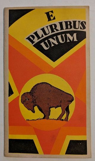 Coca Cola Vintage 1930s Sales Promotion " E Pluribus Unum " Little Folder Rare Ad