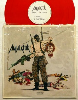 Anialator Self Titled 12 " Ep - Red Vinyl 1989 Trash Metal Rp510