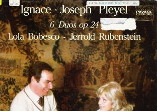 Pavane - Bobesco / Rubenstein - Pleyel - 6 Violin Duos Op.  24 - Ex,  /nm