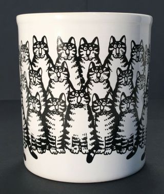 B Kliban Cat Crowd Coffee Tea Cup Mug Kiln Craft Staffordshire England 3