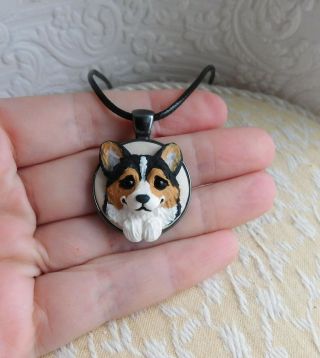 Corgi Necklace Sculpted Clay By Raquel From Thewrc