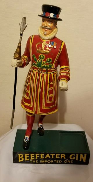 Beefeater Gin Vintage Hand Painted Bar Display Statue