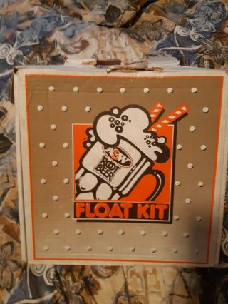 A&w Rootbeer Float Kit From 1984.  Box /w Spoons,  Scoop,  2 Glasses Straw