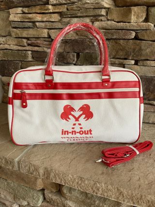 In - N - Out Burger Retro White Duffel Carry On Bag