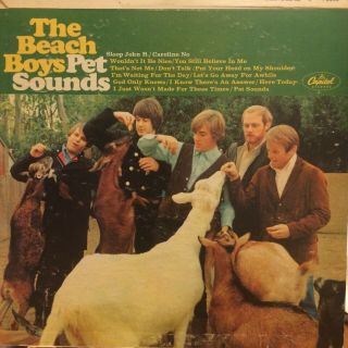 The Beach Boys Pet Sounds Lp Capitol T - 2458 Rare Mono
