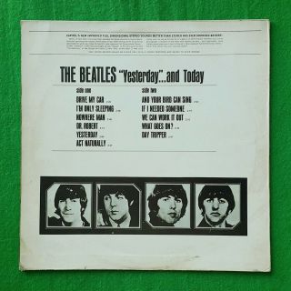 The Beatles Yesterday And Today,  unique korea vinyl lp Epic Label VG,  to EX - 2