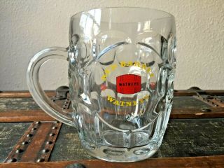 Vintage Watneys Red Barrel Beer Mug 12oz (ravenhead Glass) England (rare)