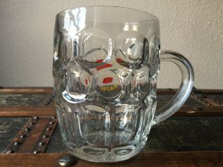 Vintage Watneys Red Barrel Beer Mug 12oz (RAVENHEAD GLASS) England (RARE) 2
