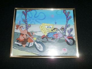 Spongebob Squarepants And Patrick Framed Picture Behind Glass Fun Wall Art