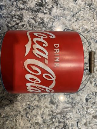 Vintage Coca Cola Ice Bucket With Lid 2003
