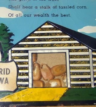 Vintage Martins Hybrid Seed Corn Glass Advertising Thermometer Hancock Iowa RARE 7