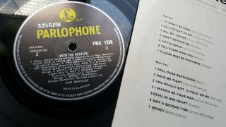BEATLES With The Beatles UK MONO Parlophone PMC 1206 E.  J.  DAY 5N /6N 4